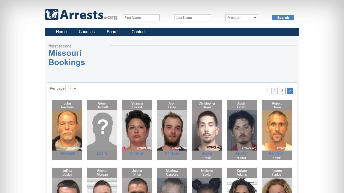 Missouri Arrests and Inmate Search