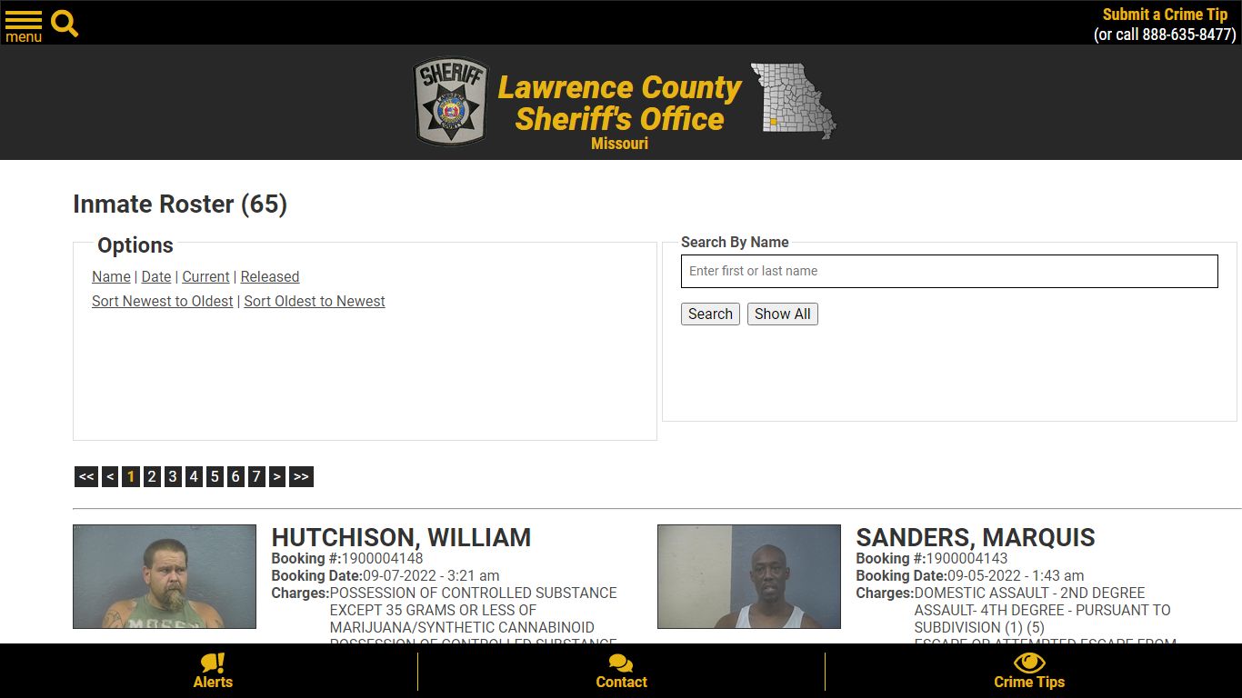 Inmate Roster (64) - Lawrence County Sheriff's Office Missouri